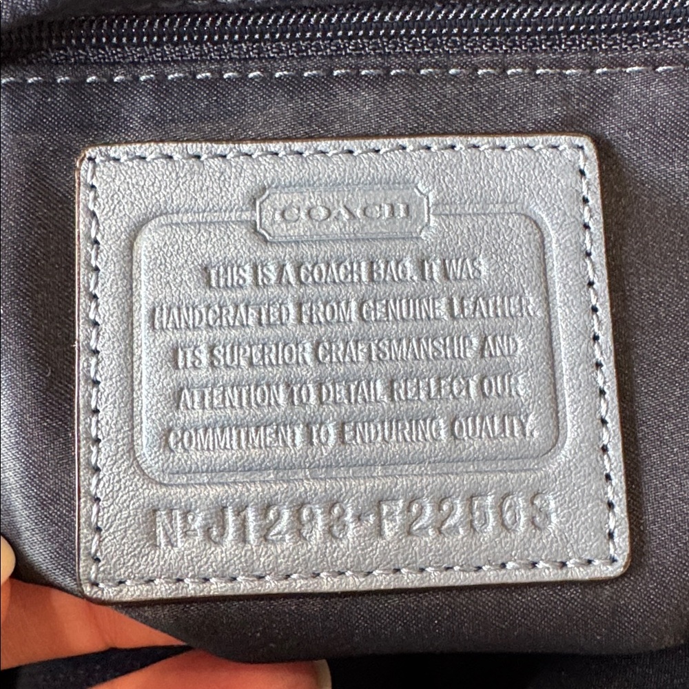 Coach Madison Pleated Leather Sophia Satchel in Slate Shimmer F22563 - Picture 9 of 12
